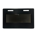 Portaplaca para moto tipo fibra y base humo