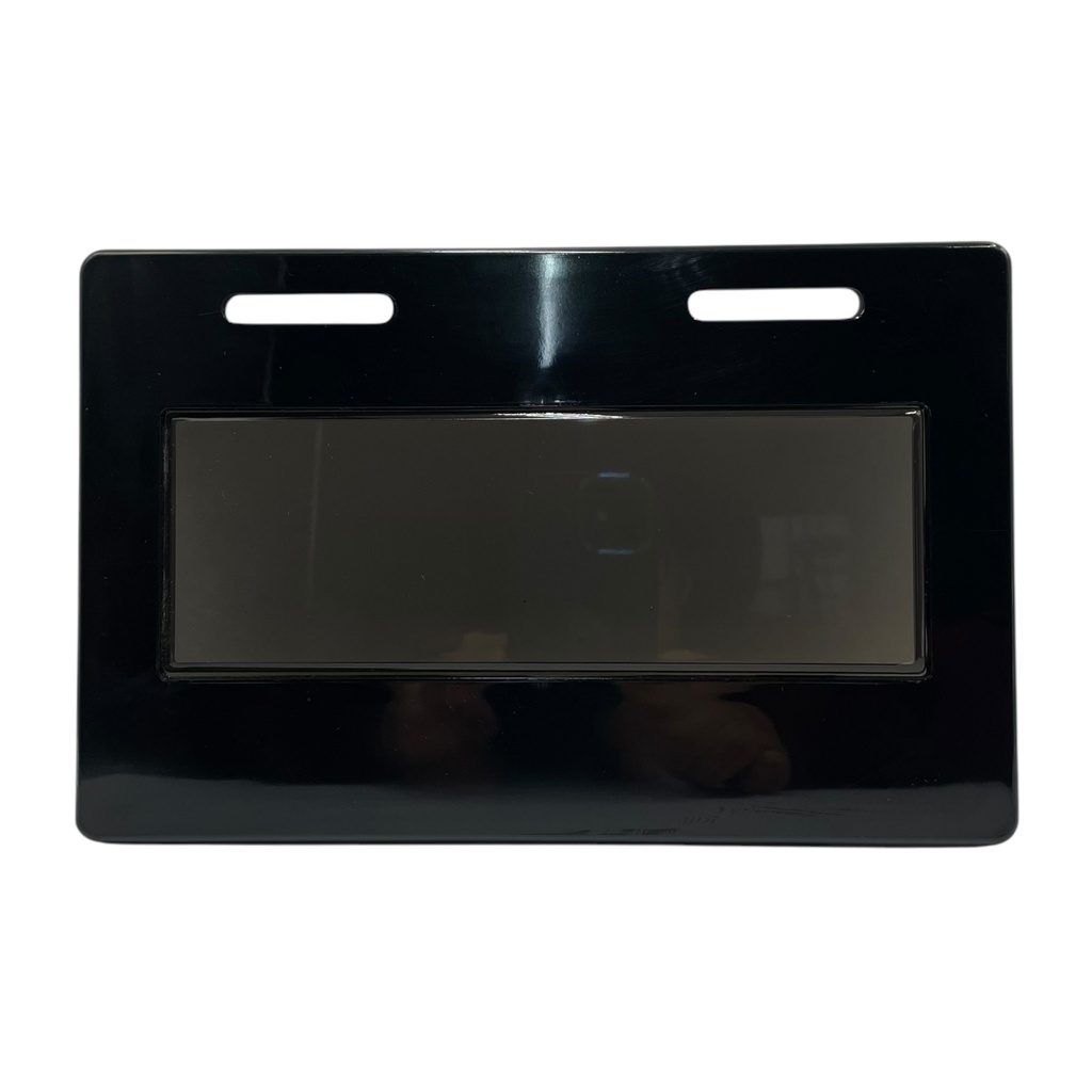 Portaplaca para moto negro y base humo