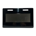 Portaplaca para moto negro y base humo