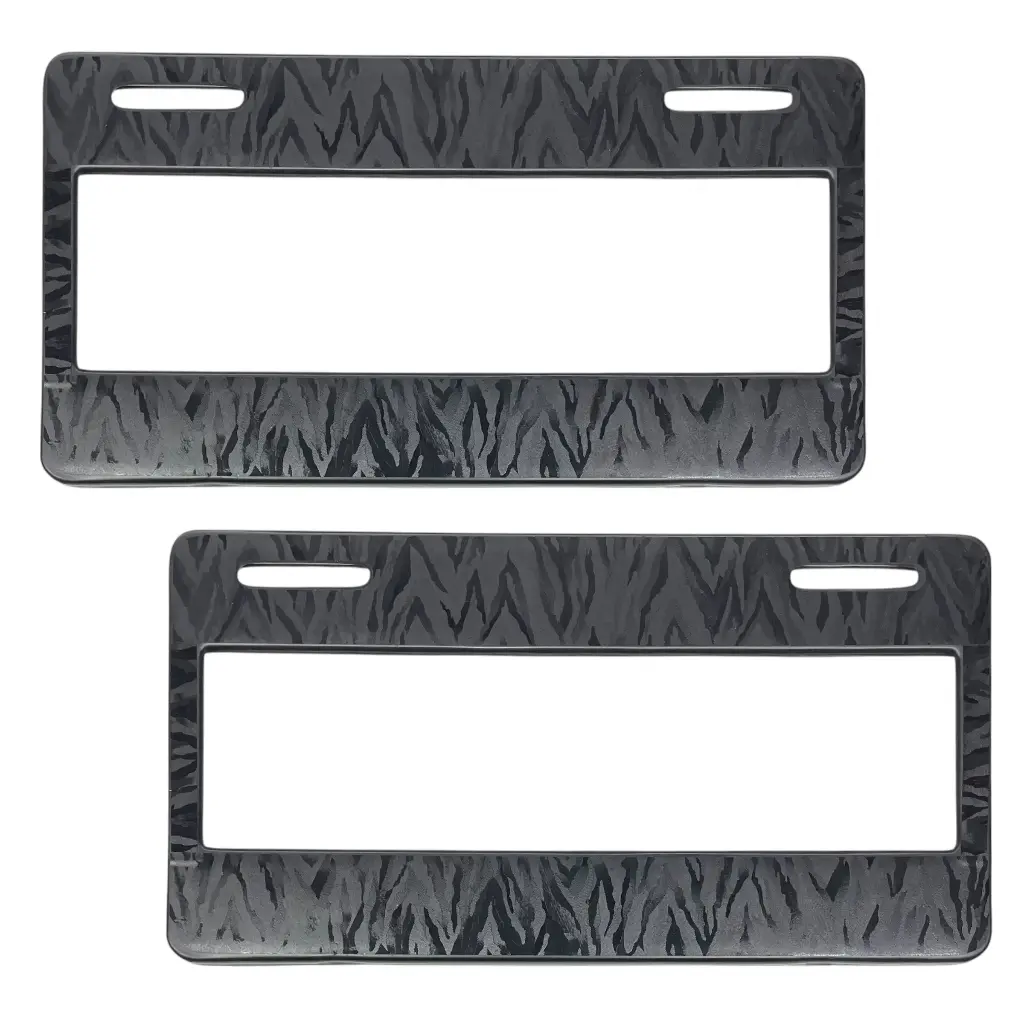 Portaplaca con vinil virutas