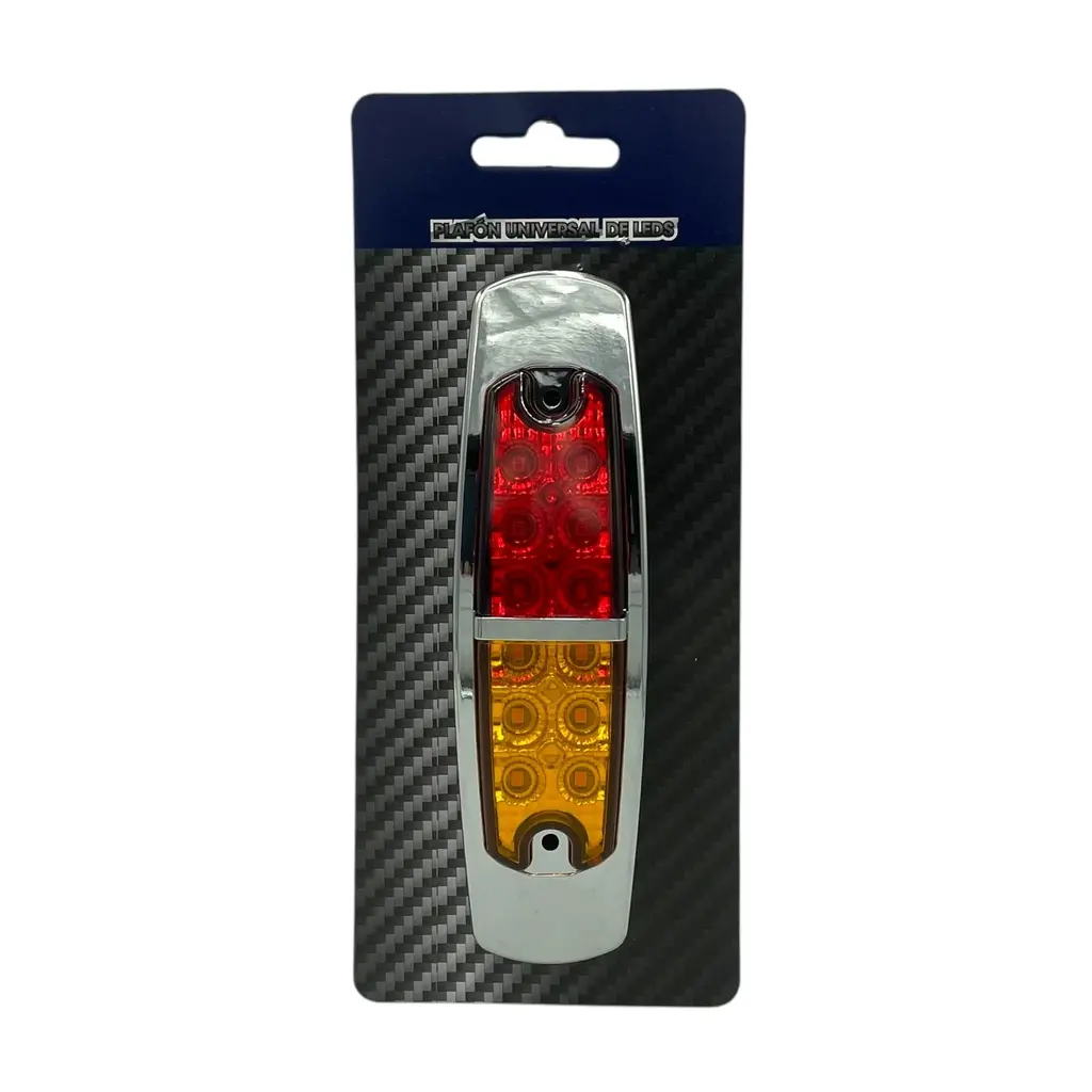 [MULT/6138/AM/RD] Plafón lateral de 12 LED  (Ámbar/Rojo)
