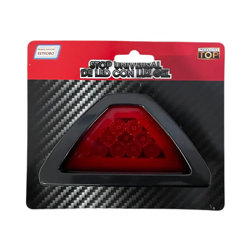 Stop para moto rojo con 9 LED + GLO