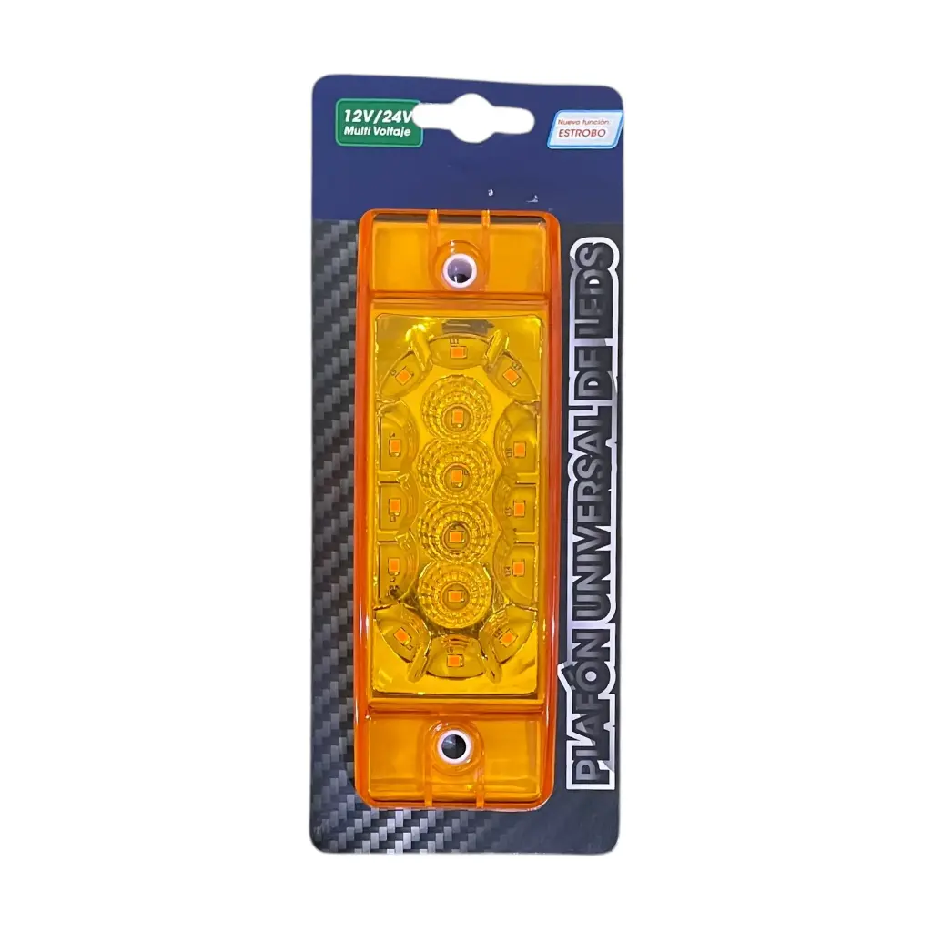 Plafon lateral ámbar de 16 LED