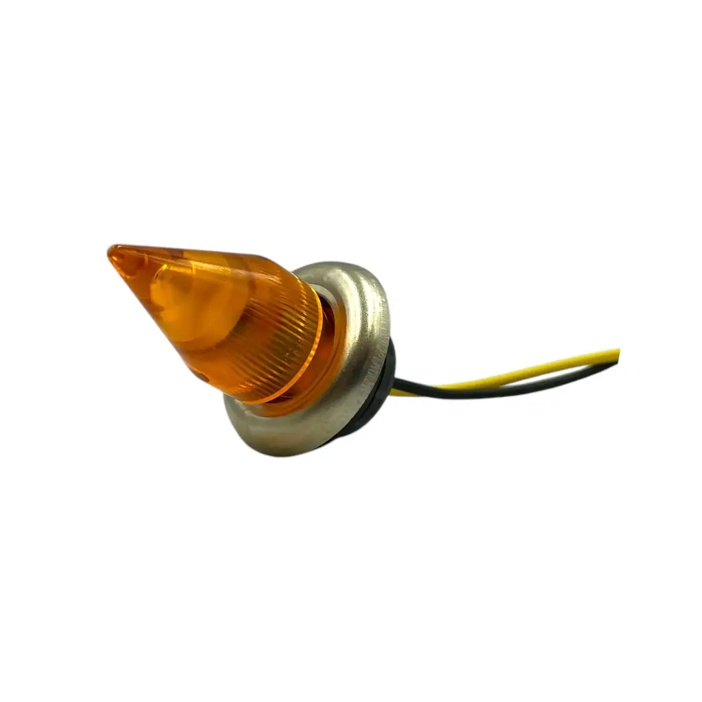 Plafón ámbar tipo botón de 1 LED