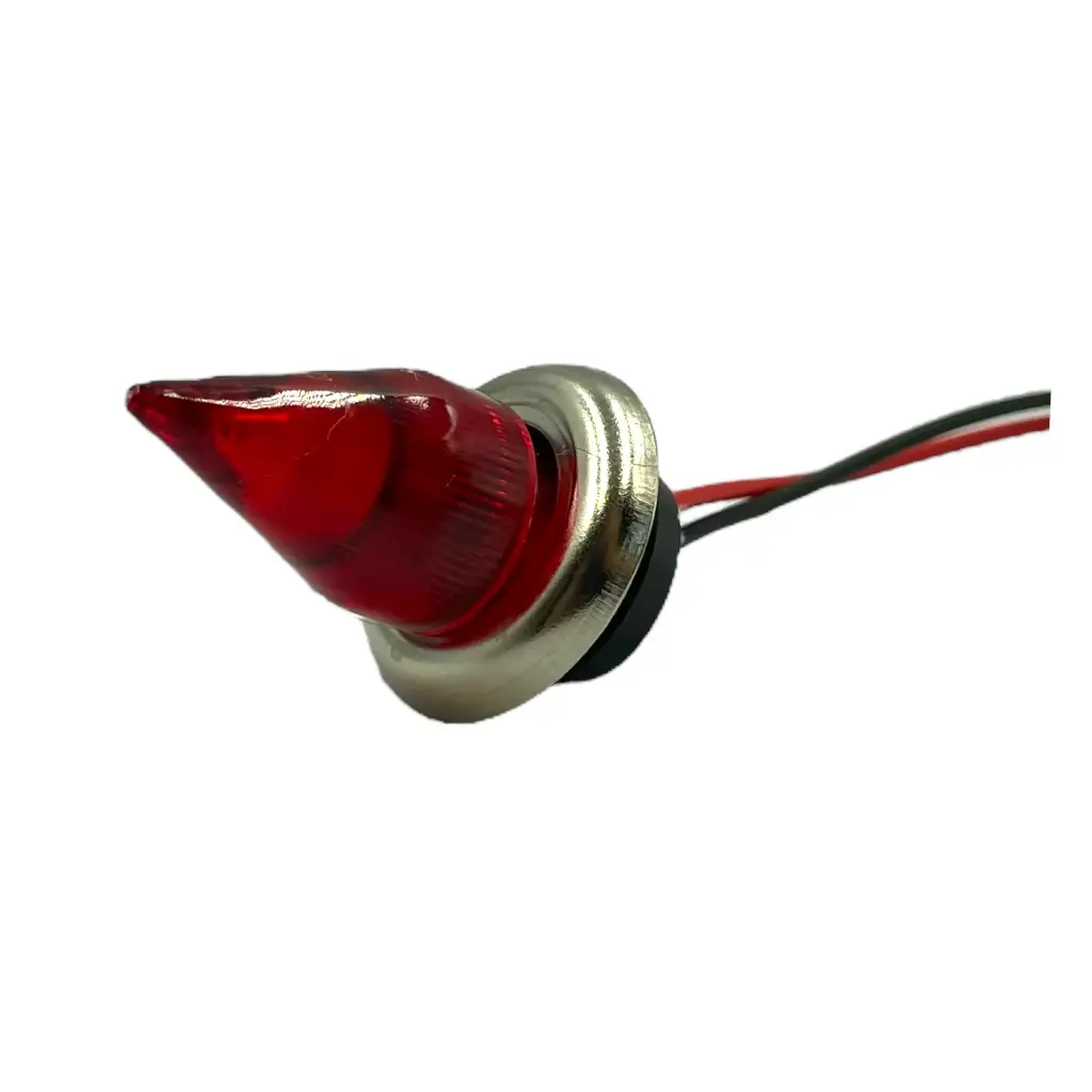 Plafón rojo tipo botón de 1 LED