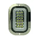 Plafón para camión de 18 LED con GLO y contorno cromado (12/24V)