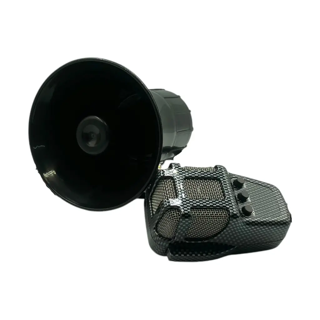 Sirena de 3 tonos tipo patrulla con altavoz