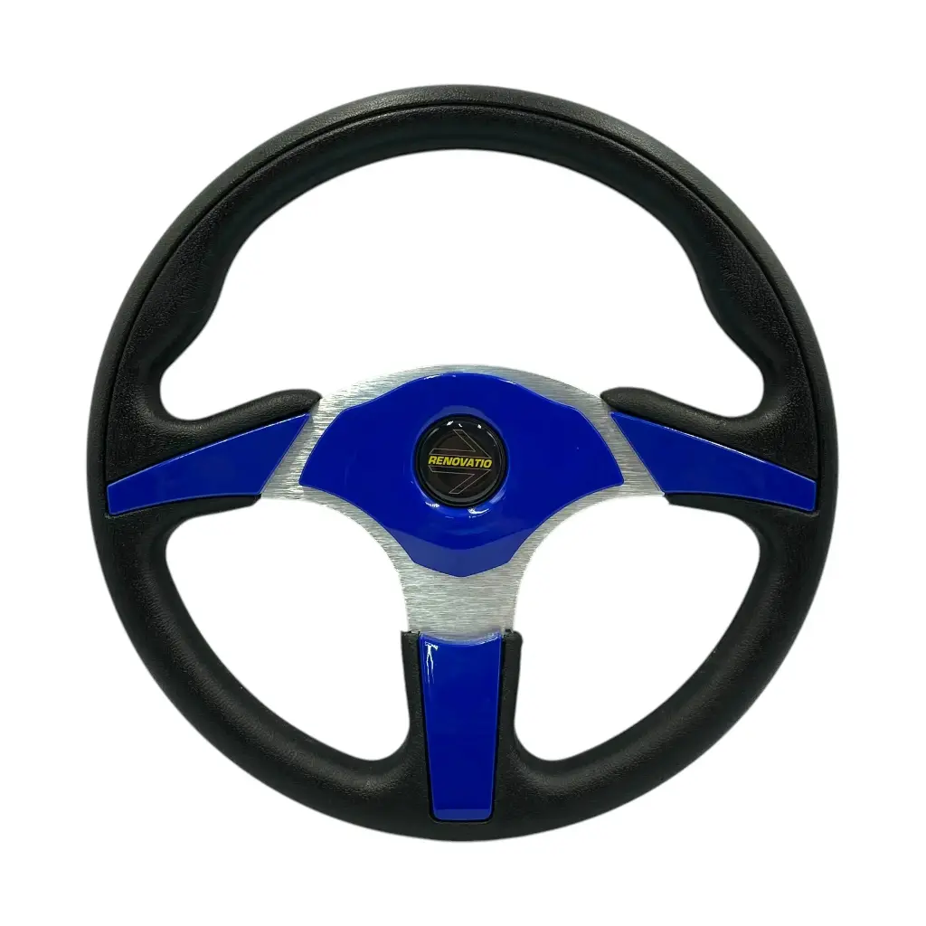Volante automotriz azul