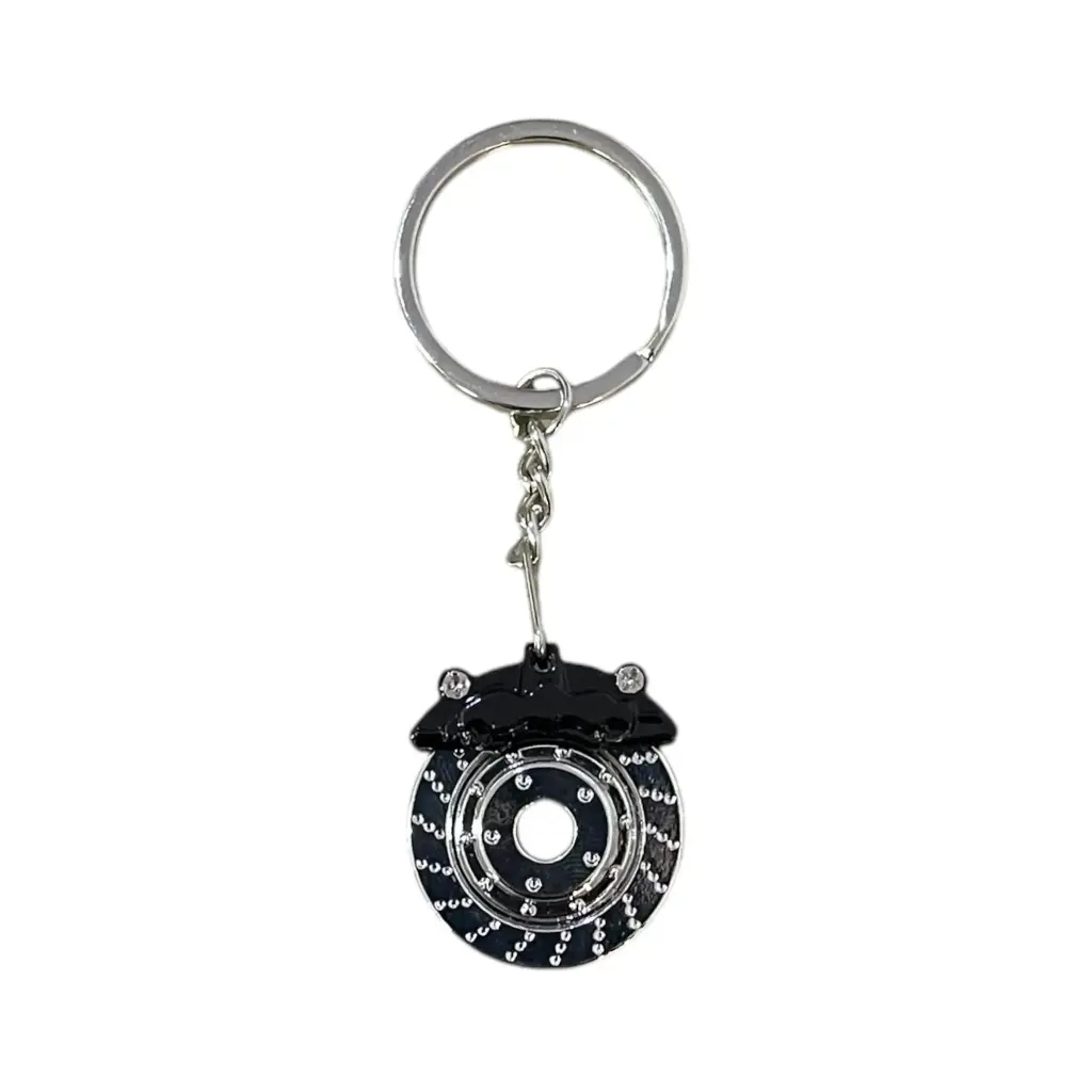 Llavero de disco negro