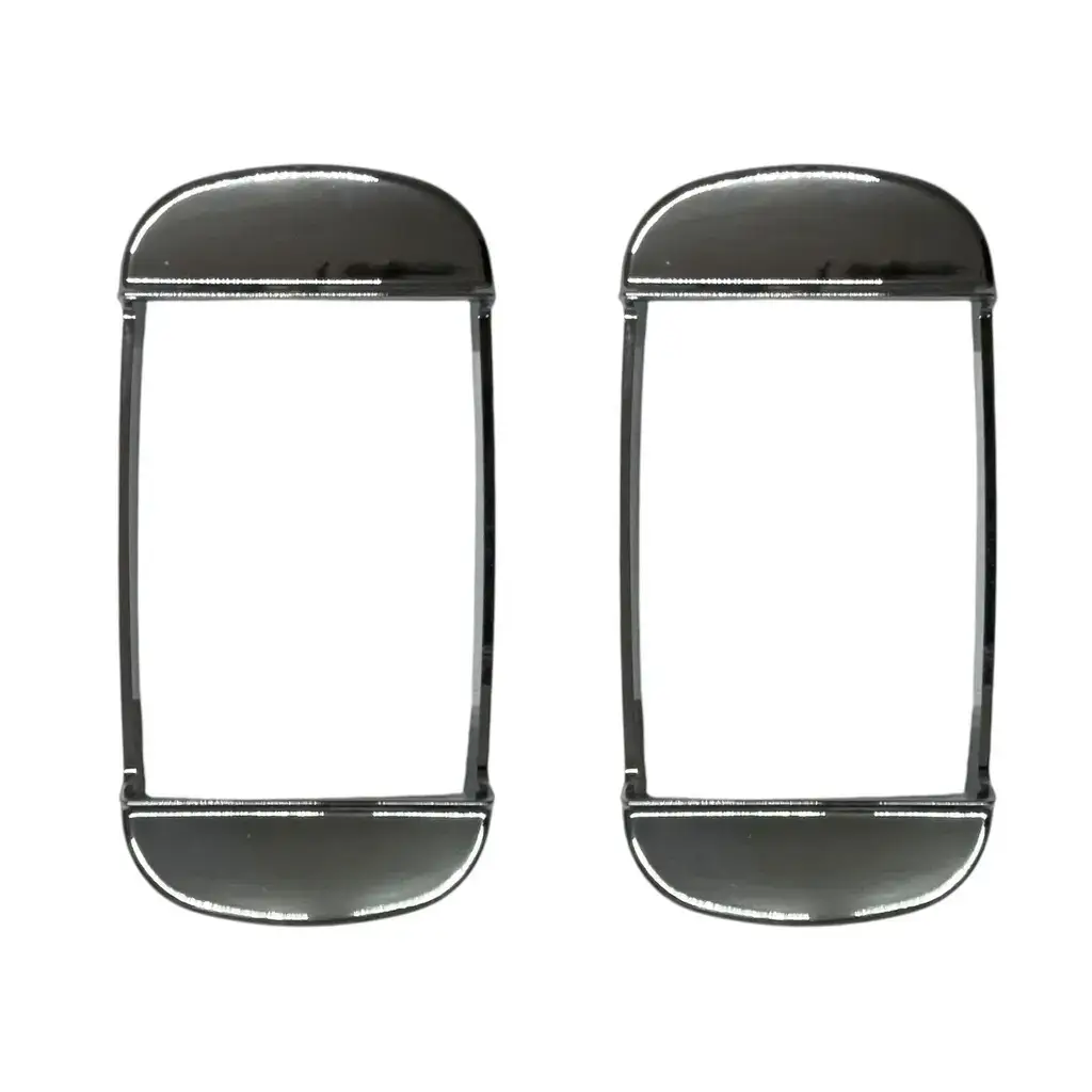 Base cromada para plafón tipo carrito (par)