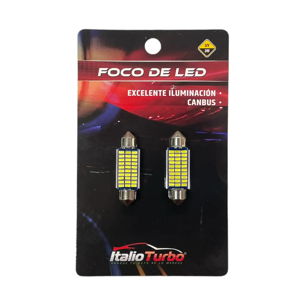 Foco LED tipo fusible para interior 39 MM