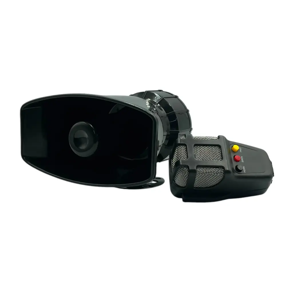 Sirena de 3 tonos cuadrada con altavoz