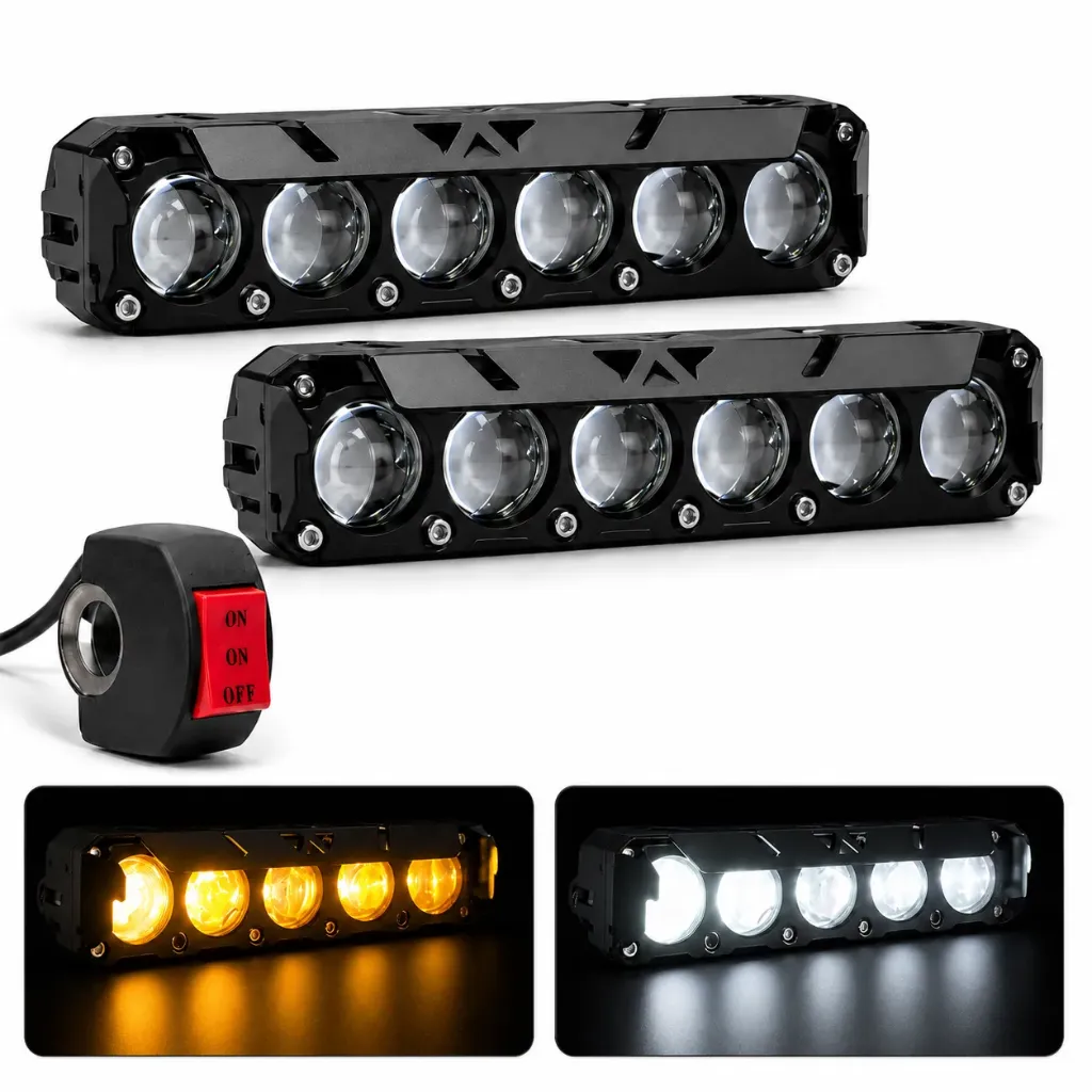 [FALM20-SAI] Faro LED bicolor con 5 lentes grandes y swicht