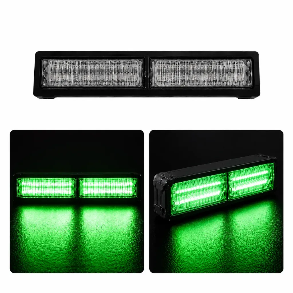 [BAR30SINGLEGF] Barra LED verde de 2 paneles COB con múltiples funciones
