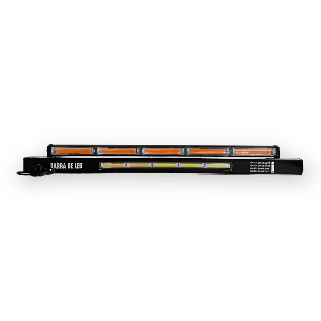 Barra LED ámbar de 5 paneles COB con múltiples funciones