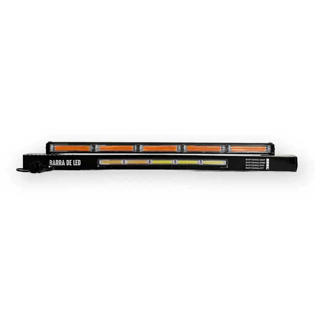 Barra LED ámbar de 5 paneles COB con múltiples funciones