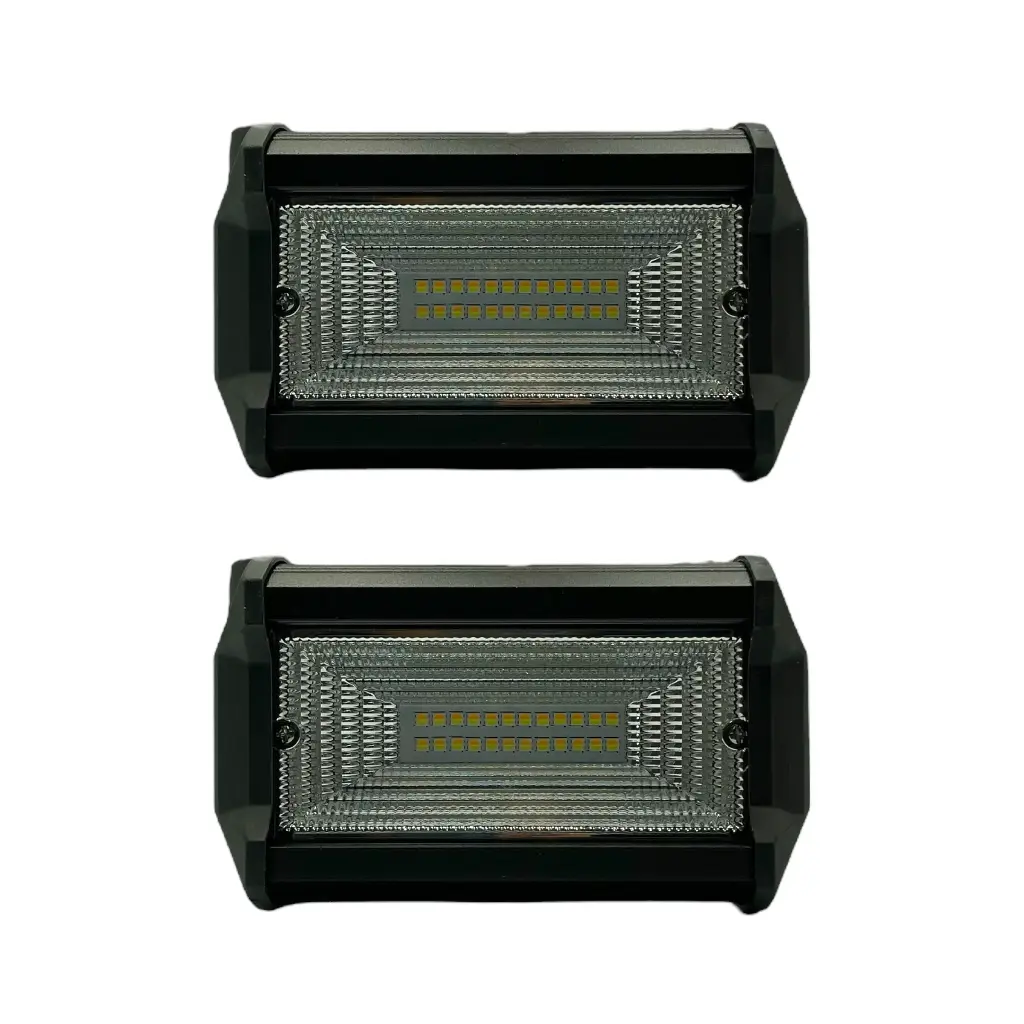 Faro de LED funciones luz fijo + estrobo bicolor