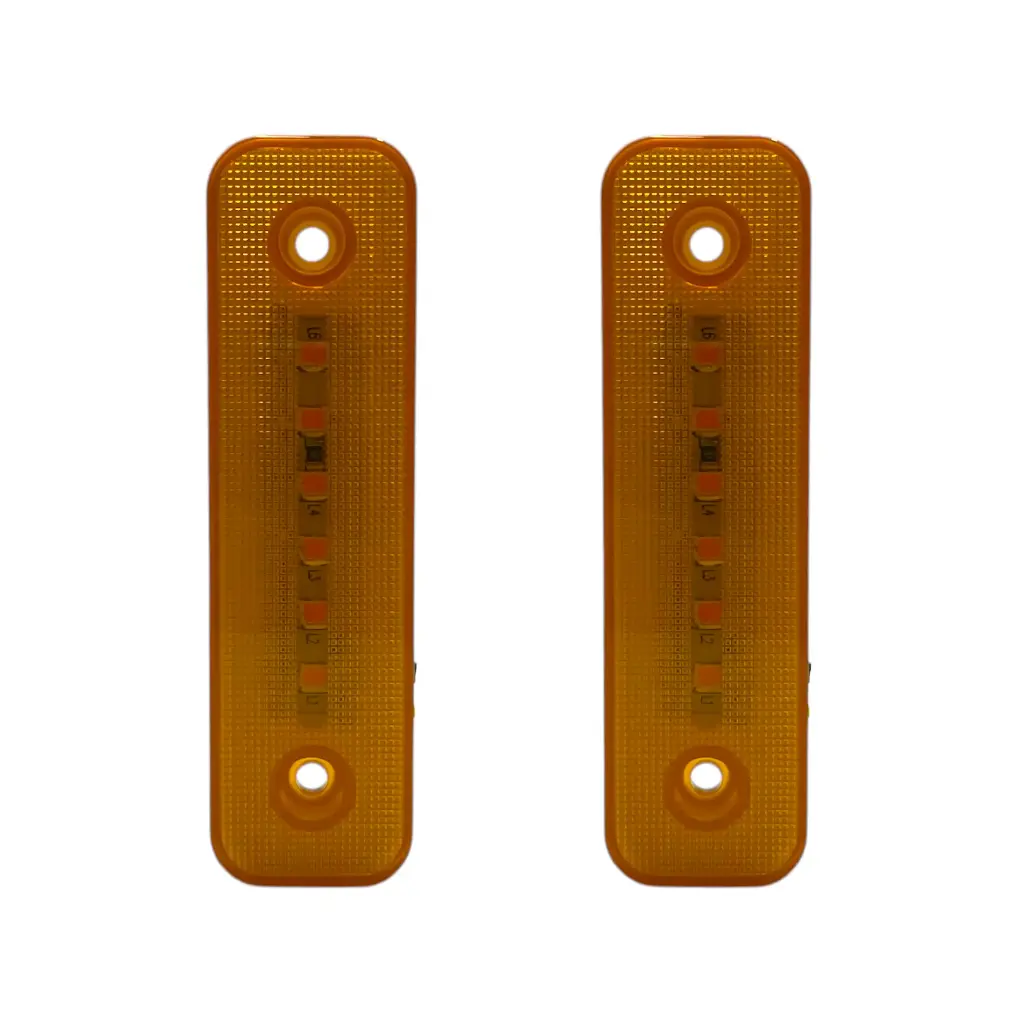 Plafón lateral ámbar de 6 LED