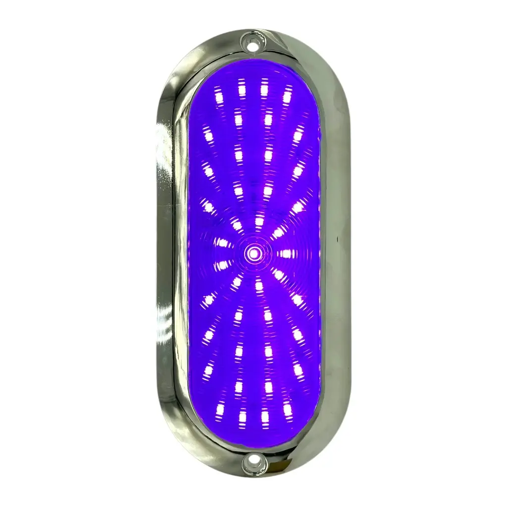 Plafón de 54 LED base cromada (varios colores)