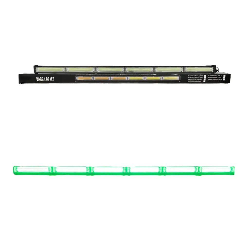 Barra LED verde de 6 paneles COB con múltiples funciones
