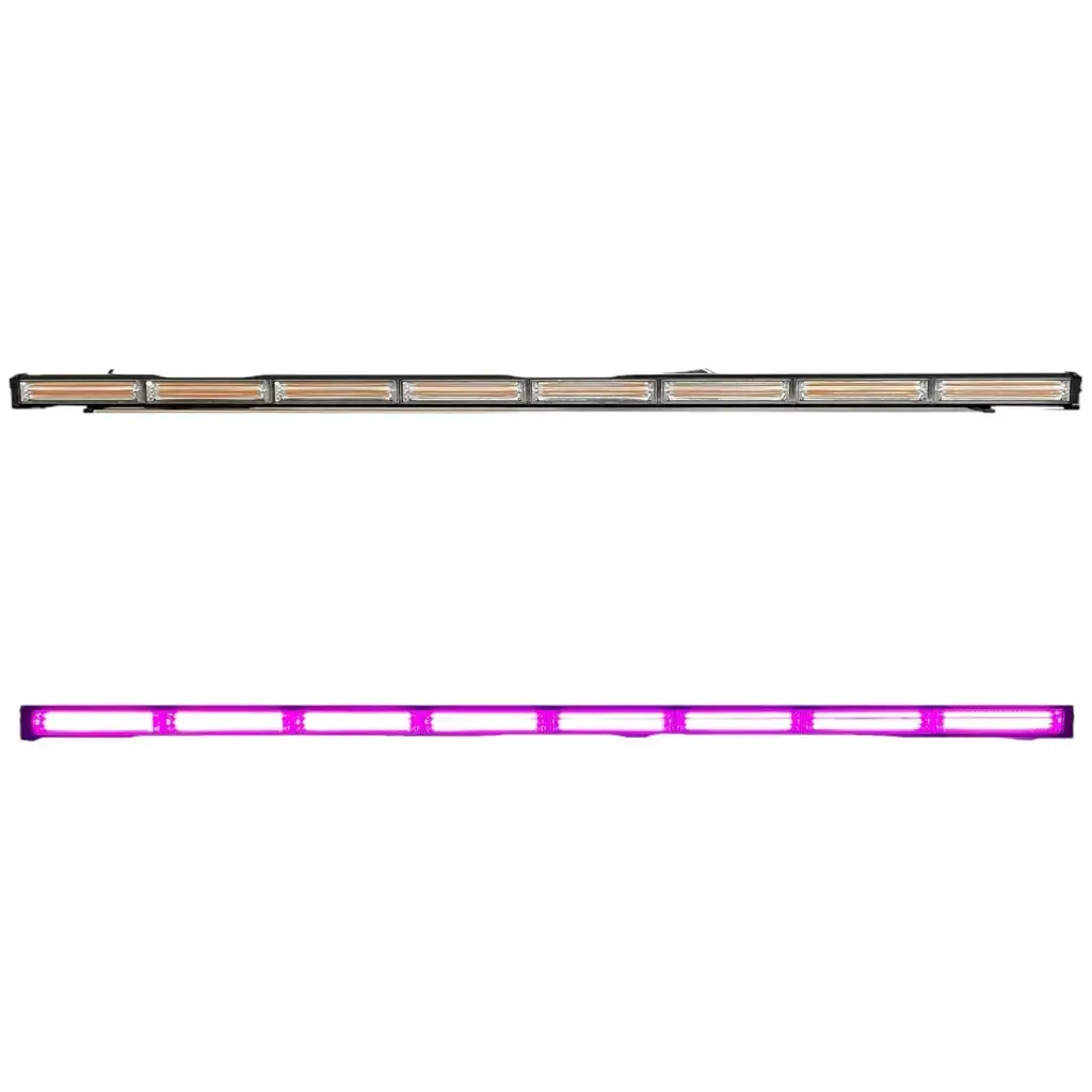 Barra LED de 8 paneles COB diferentes funciones rosa