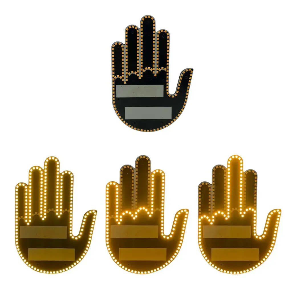 Señal de mano con gestos con LED