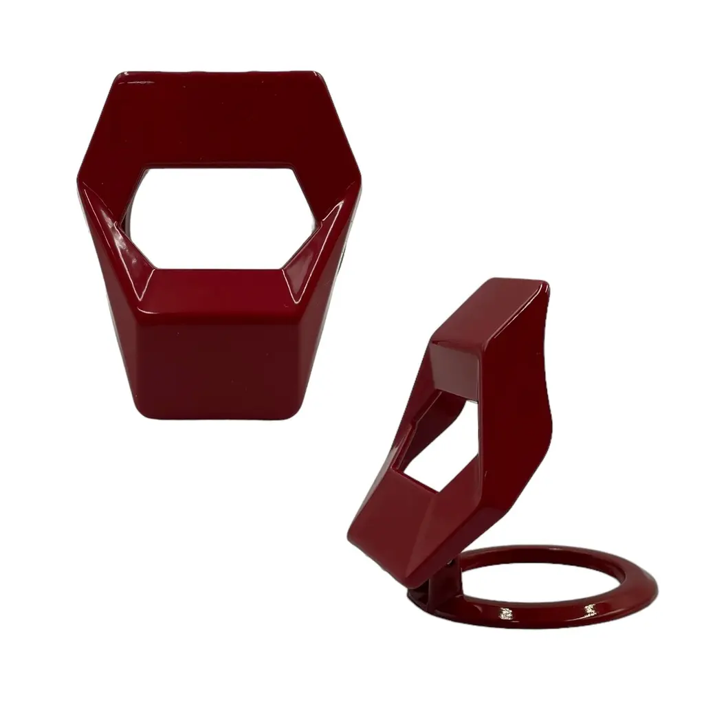 Tapa para protector de botón de encendido (Carbono y rojo)