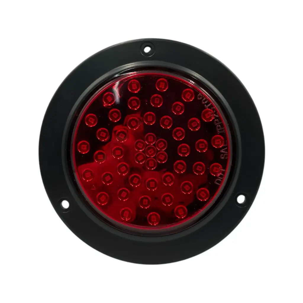 Plafón redondo de 48 LED contorno negro