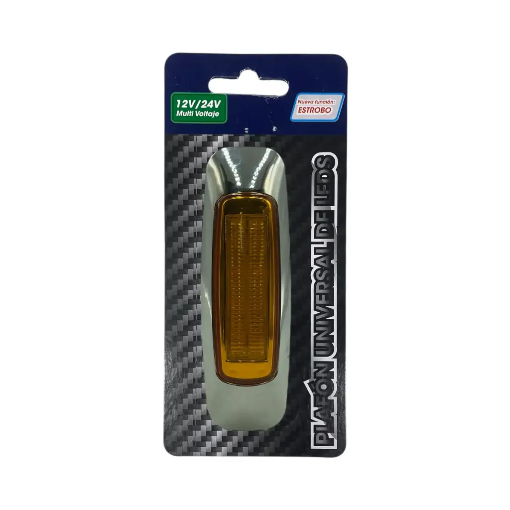 Plafón ambar lateral tipo laser de 8 LED