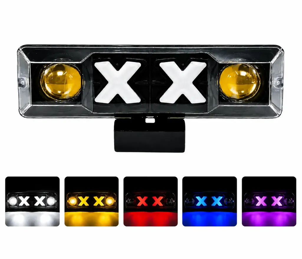 [XK42/WH/YE] Faro LED con DRL blanco/amarillo