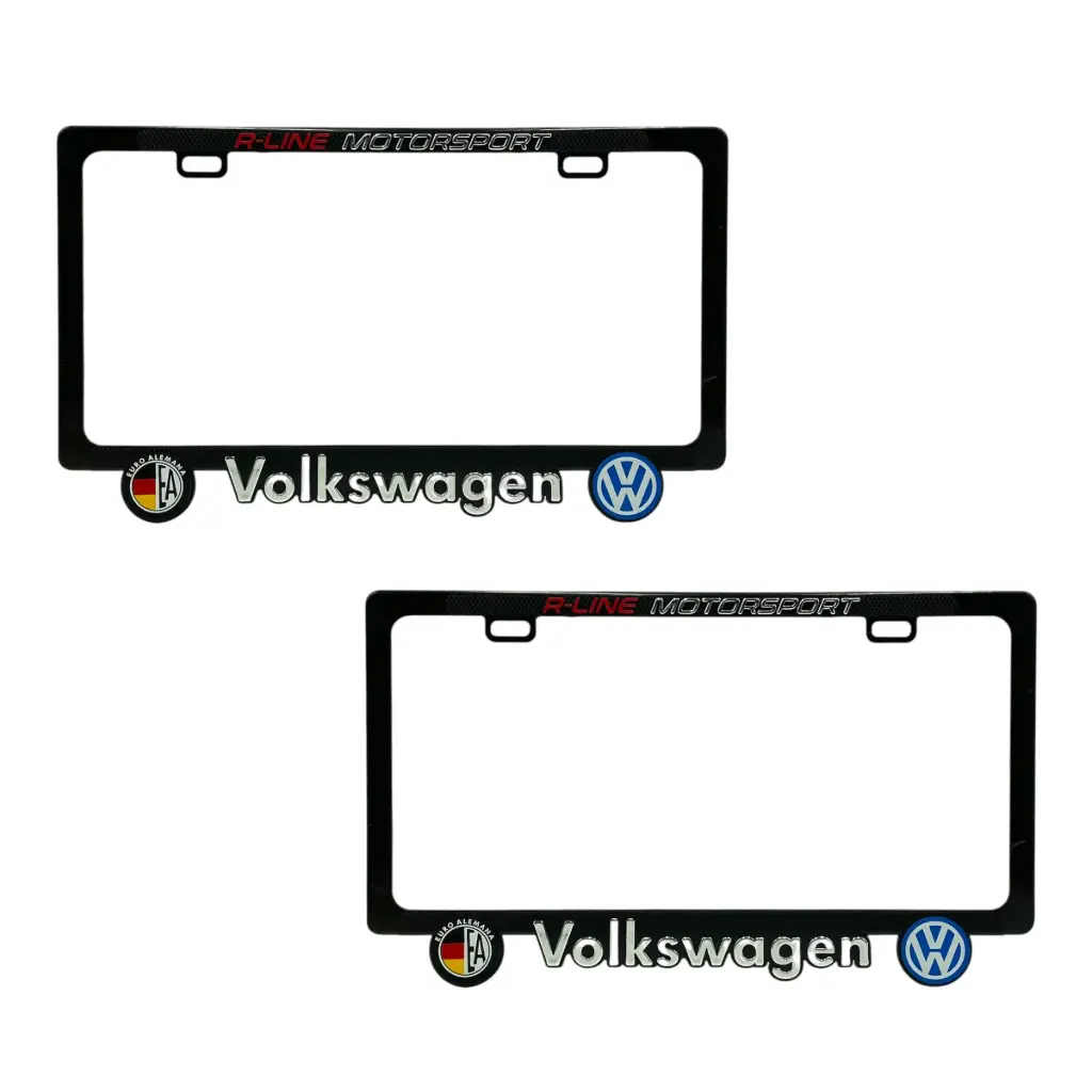 Portaplaca premium logo VW Alemania
