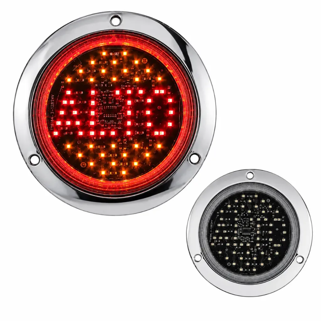 Plafón universal 62 LED tipo alto (rojo/ámbar)