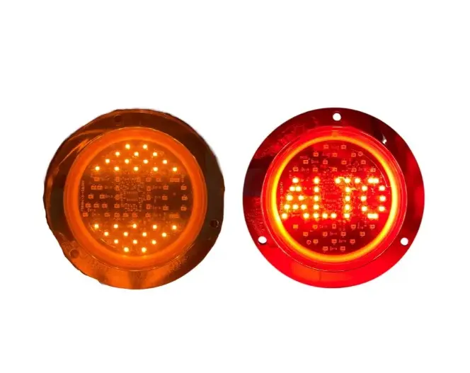 Plafón universal 62 LED tipo alto (rojo/ámbar)