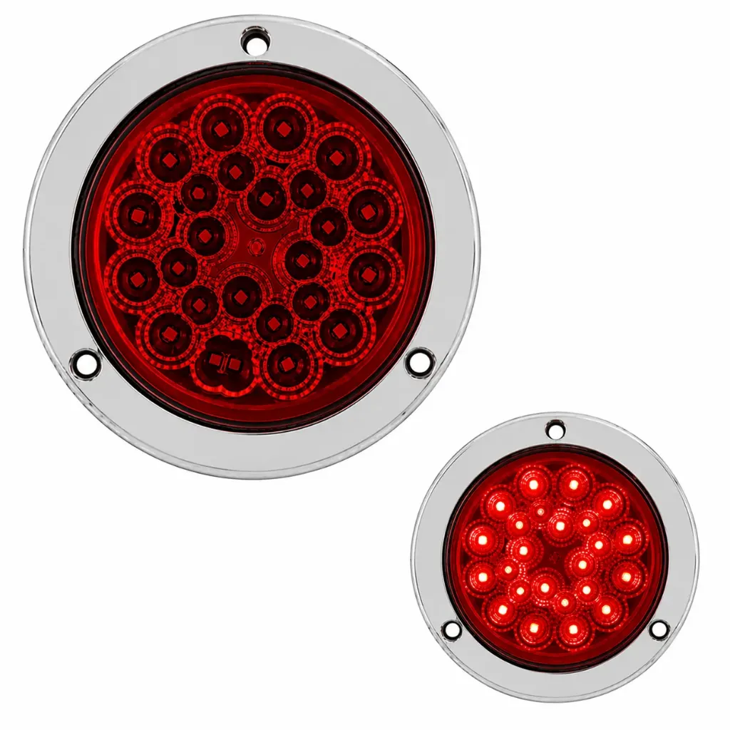 [MULT/6548C/STR/RD] Plafón redondo rojo de 32 LED FlashTruck