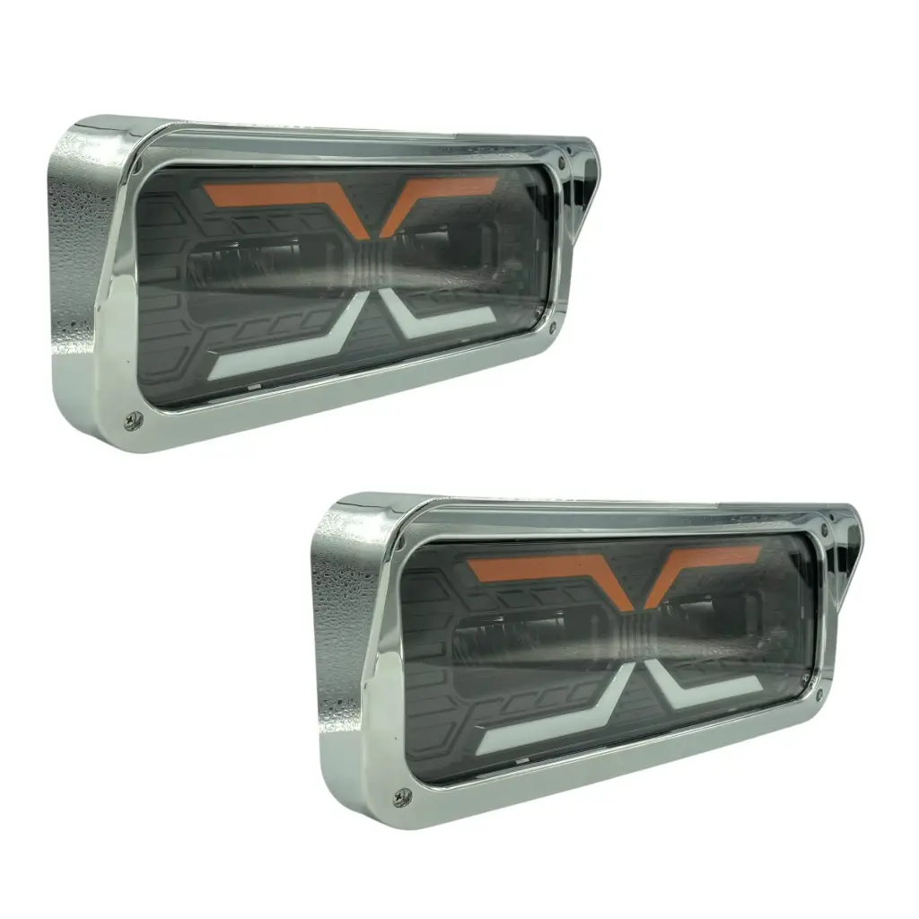 Faro para camión LED x-visión cromado de 16"