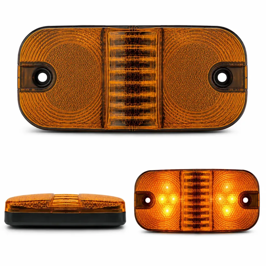 [MULT/6331/AM] Plafón universal ámbar lateral 6 LED 