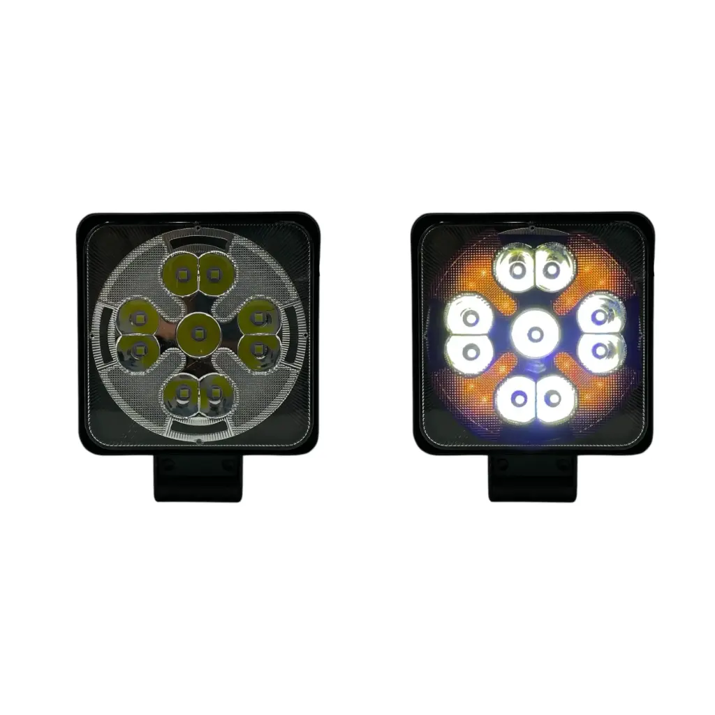 Faro mini de alta intensidad cuadrado con 9 LED