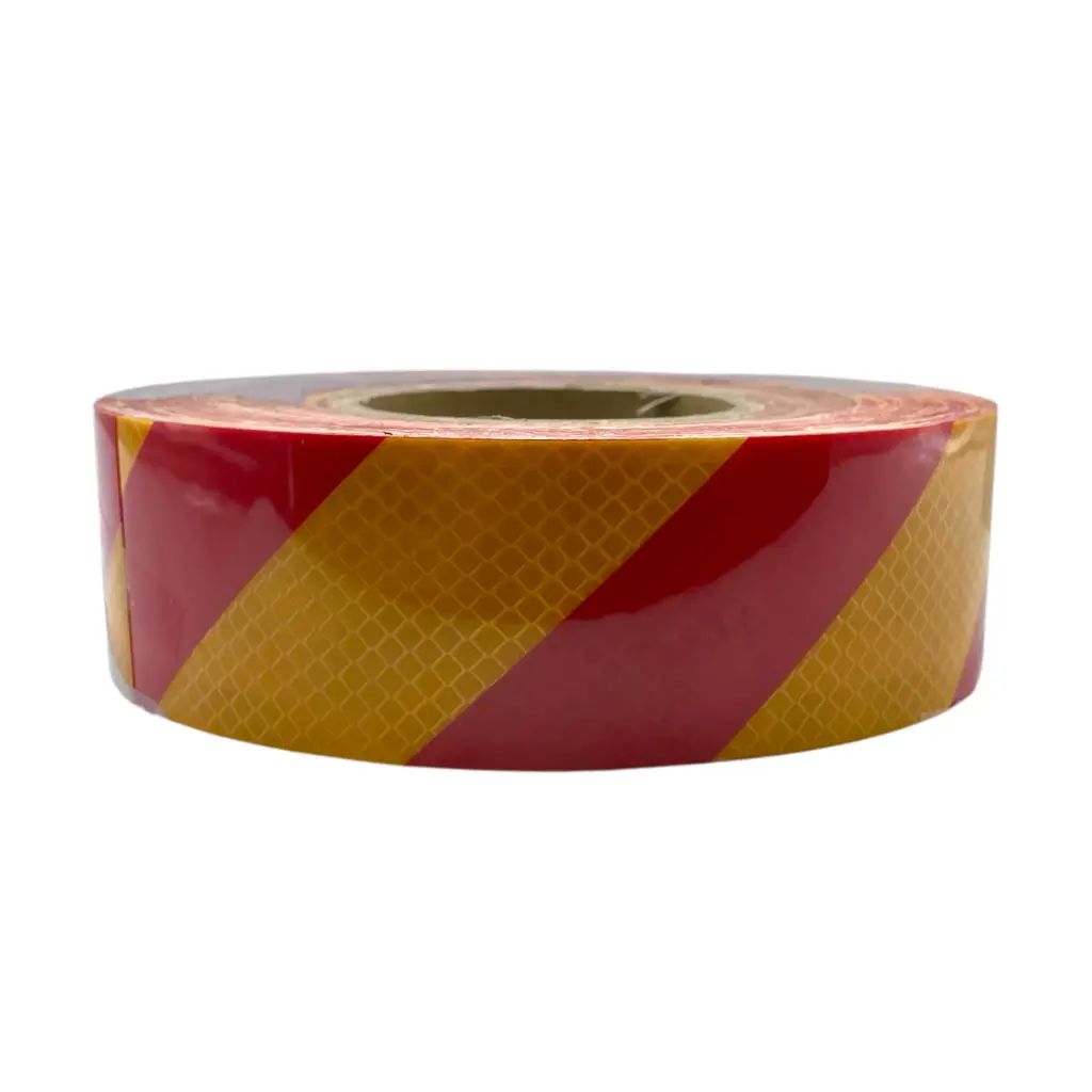 Cinta barricada rojo/ambar