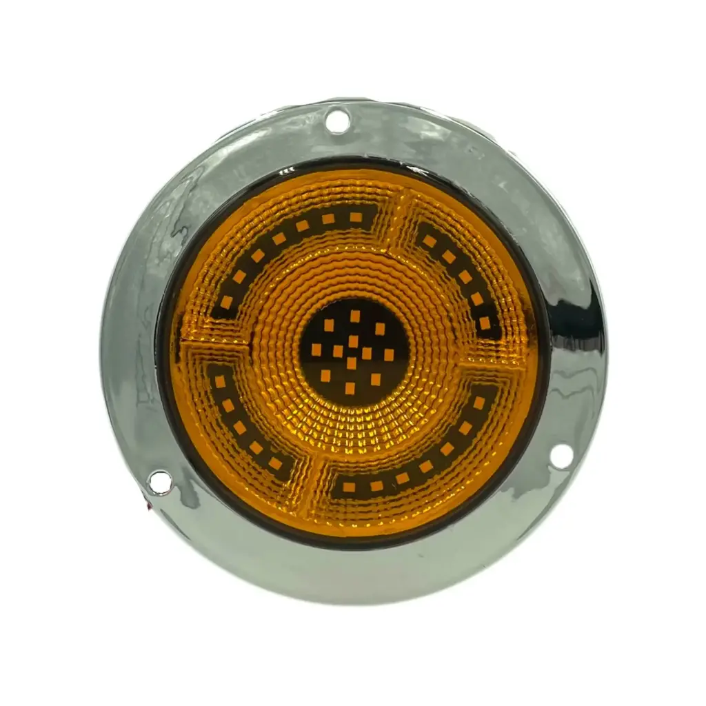[TR-113 AMBAR] Plafón de Evolum redondo ámbar de 36 LED 
