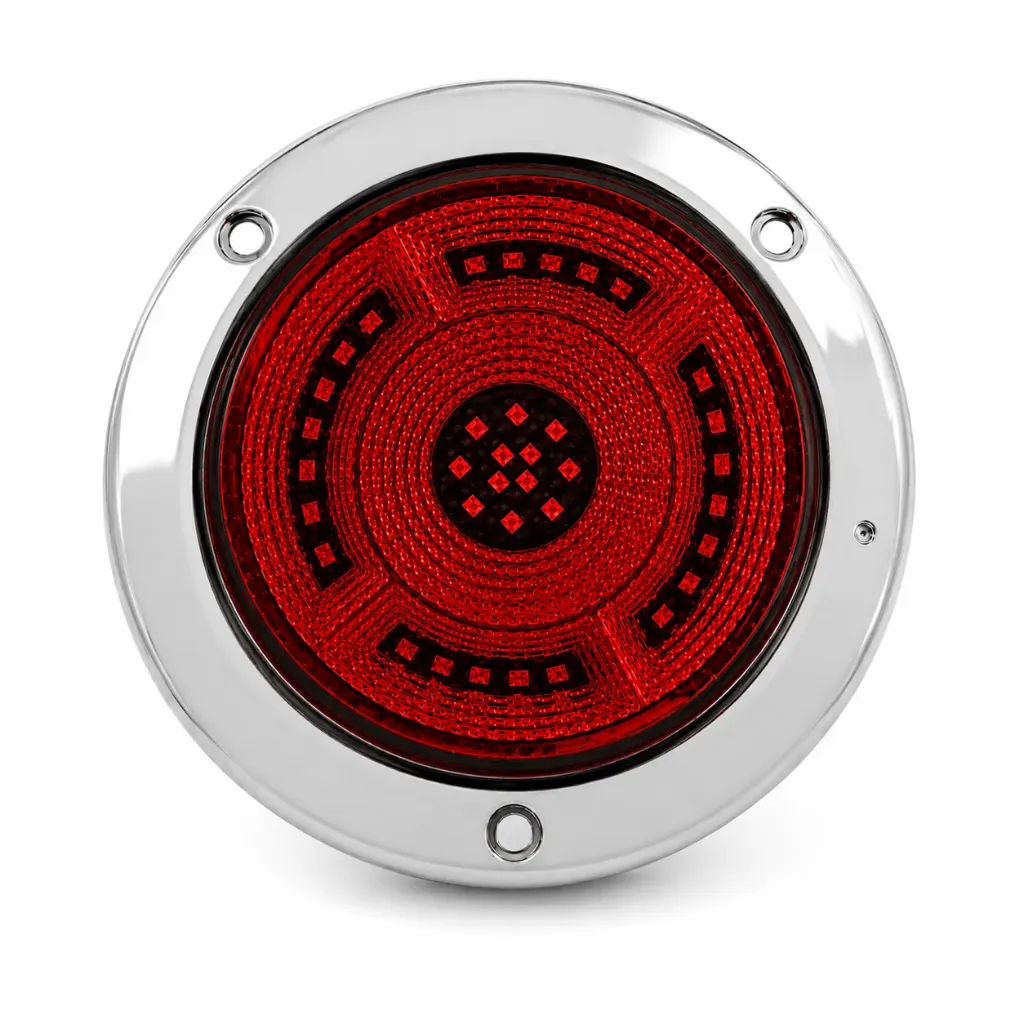 Plafón de Evolum redondo rojo de 36 LED 