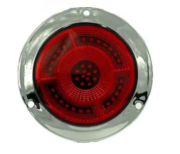 Plafón de Evolum redondo rojo de 36 LED 