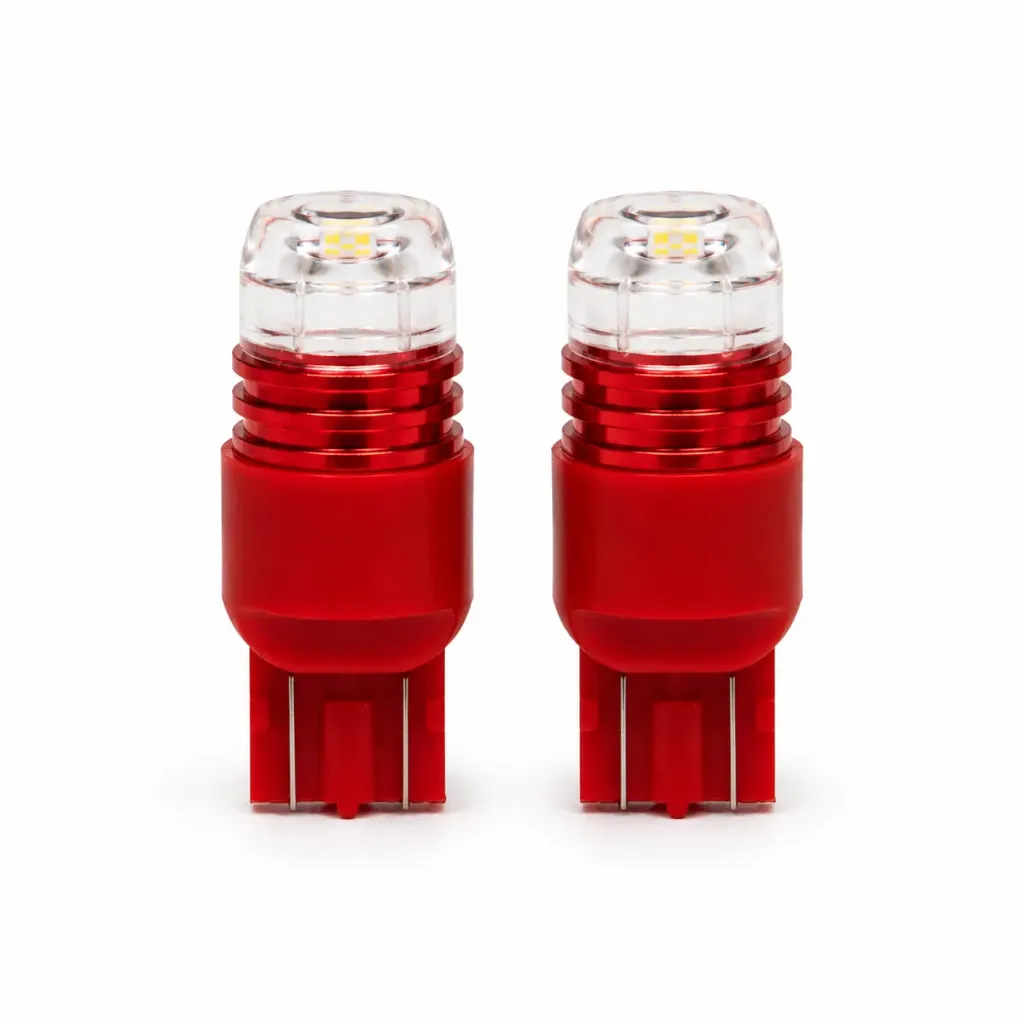[FO-LE74403FR] 7440 de 3 LED con lupa rojo