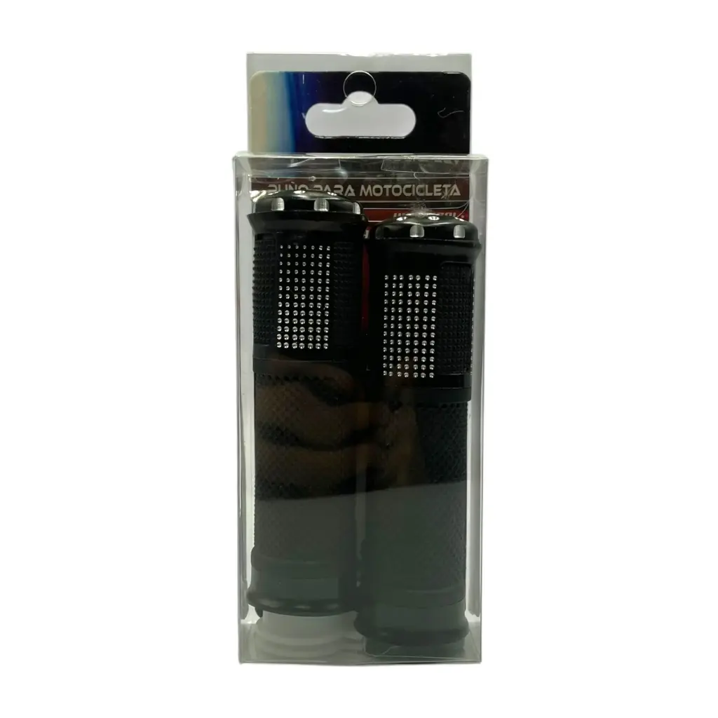 Puño para motocicleta deportivo negro