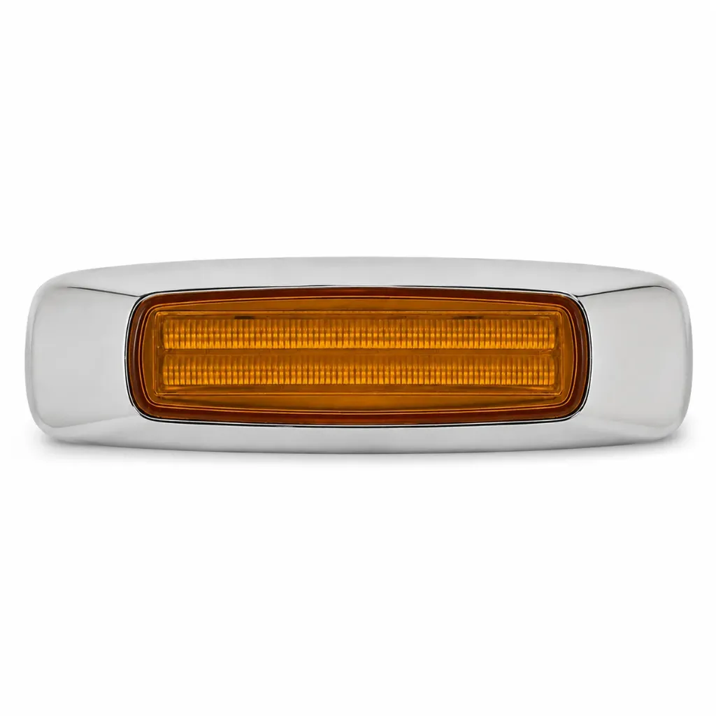 [MULT/6518L/AM]  Plafón universal lateral largo laser gel ámbar