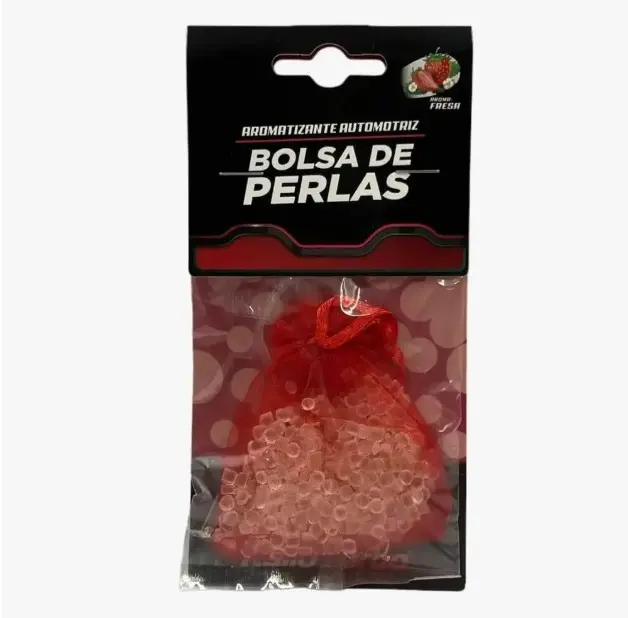 Aromatizante de fresa tipo perlas coche