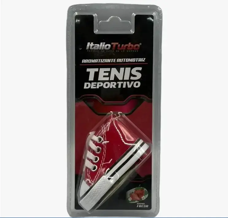 Aromatizante de fresa con forma de tenis