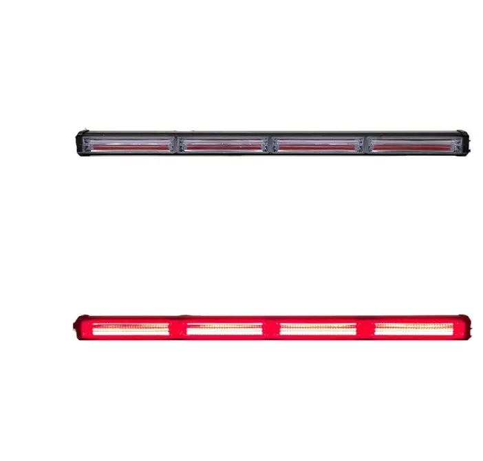 Barra LED roja de 4 paneles cob con funciones