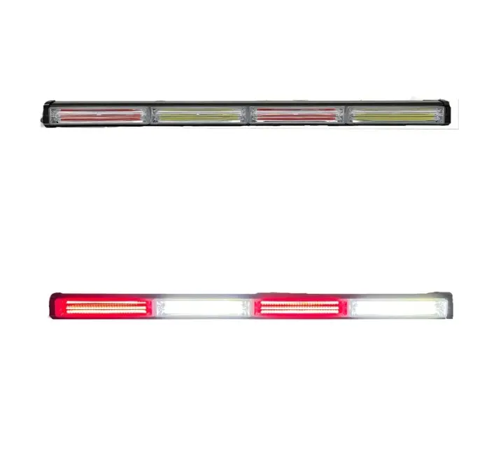Barra LED blanco/rojo de 4 paneles cob con funciones