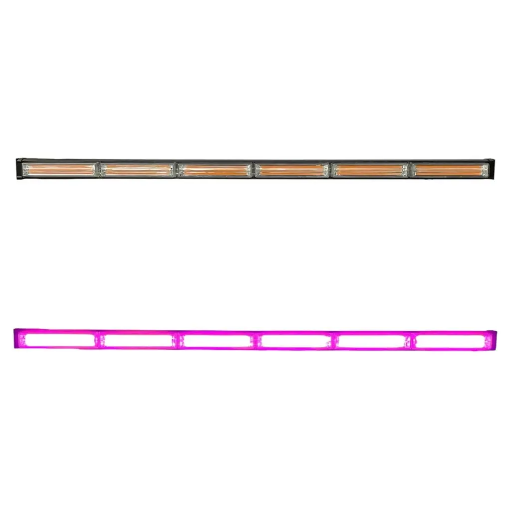 Barra LED rosa de 6 paneles cob con funciones