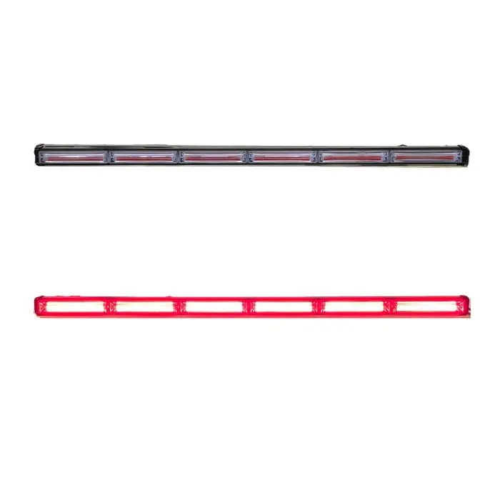 Barra LED roja de 6 paneles cob con funciones